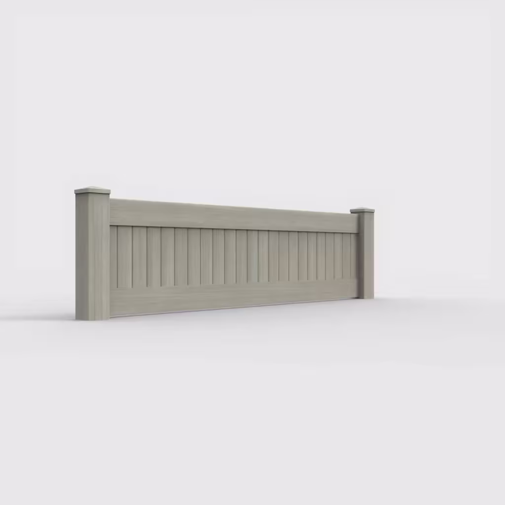 Mesquite vertical privacy 2 ft wall topper, right-side view