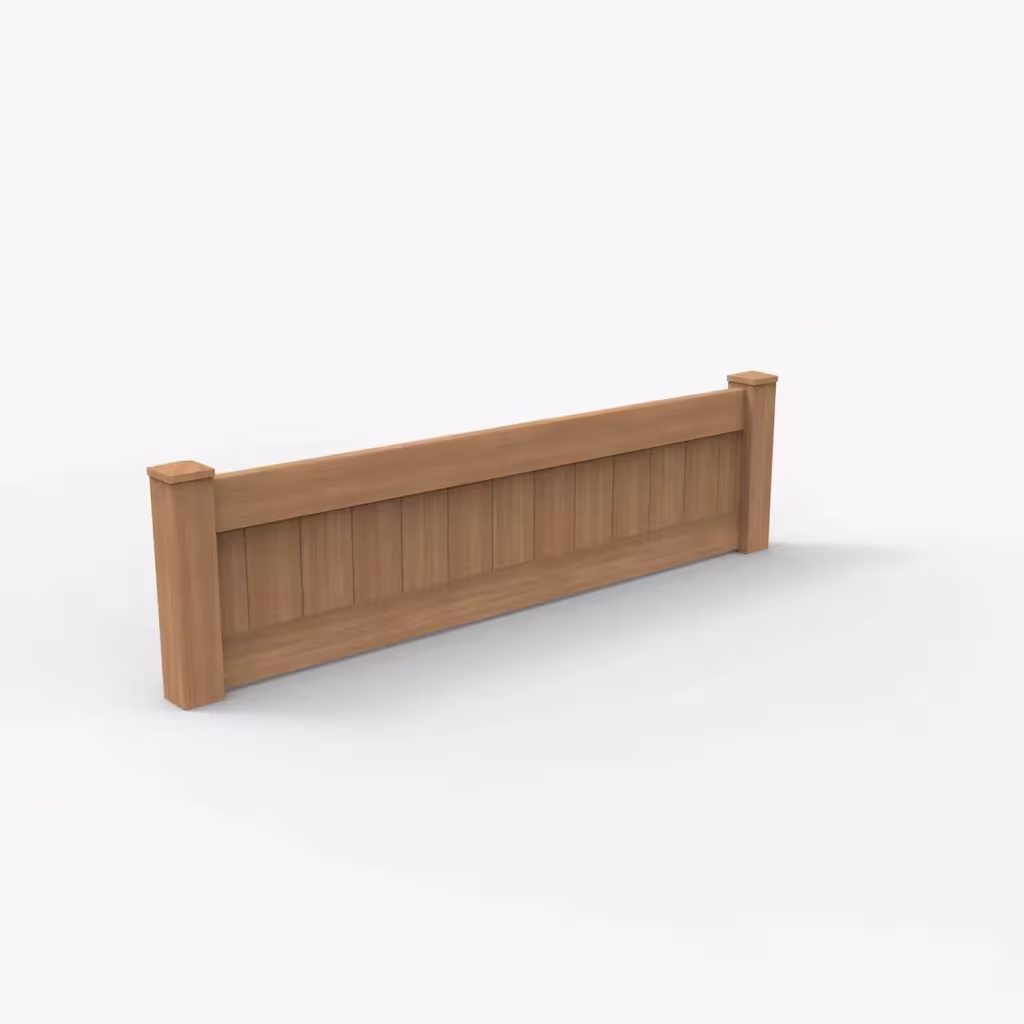 Sierra blend vertical privacy 2 ft wall topper, main view