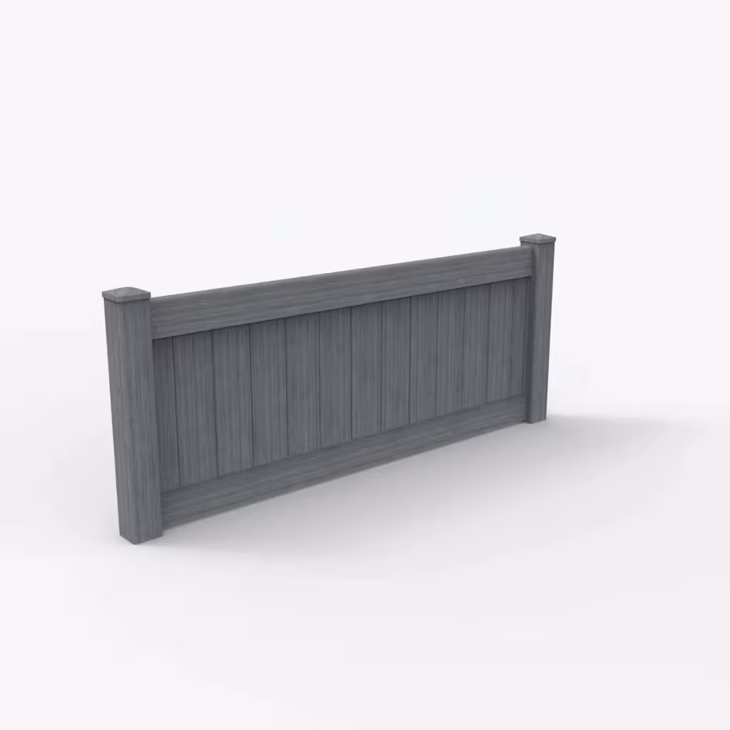 Arctic blend vertical privacy 3 ft wall topper, main view