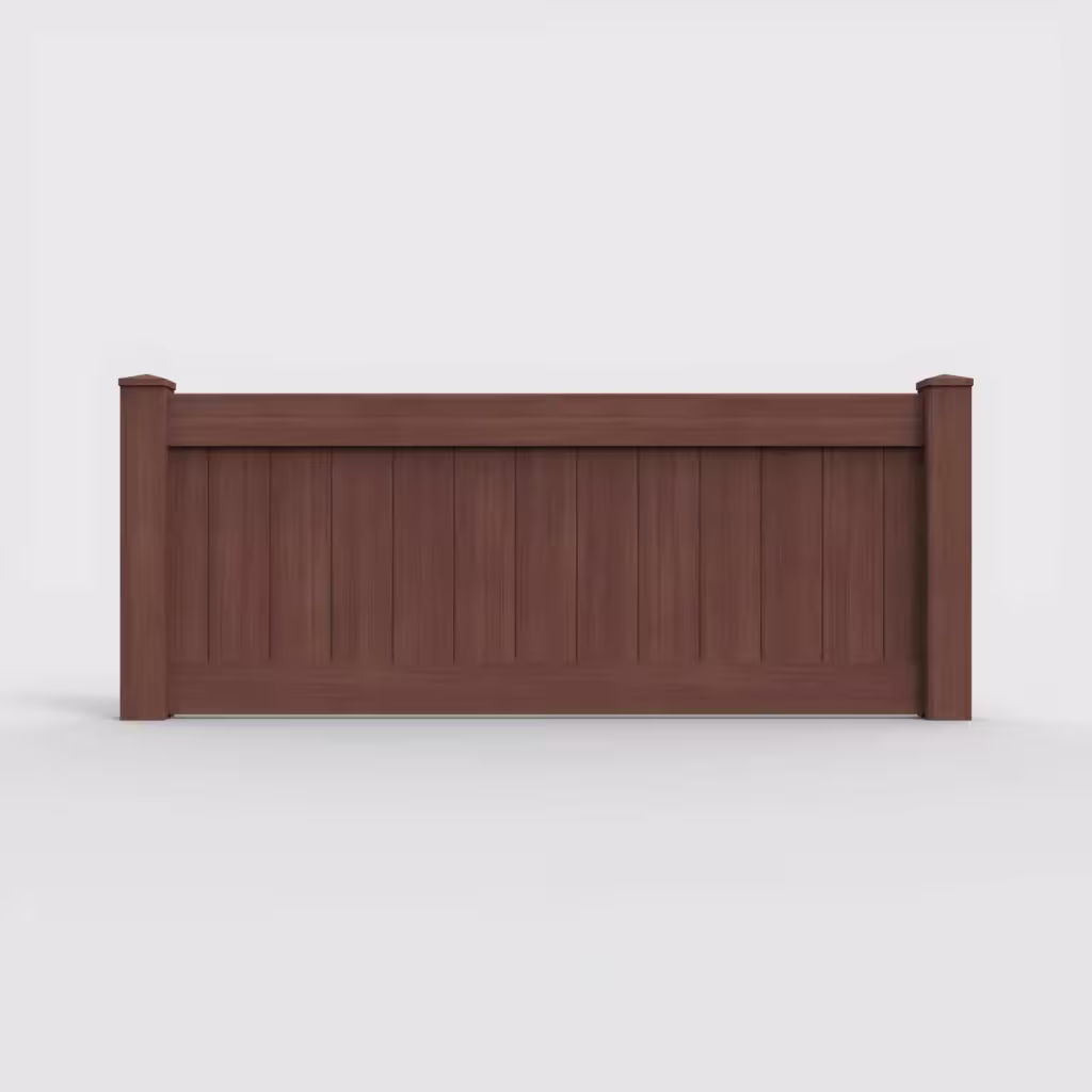Brazilian blend vertical privacy 3 ft wall topper, front view