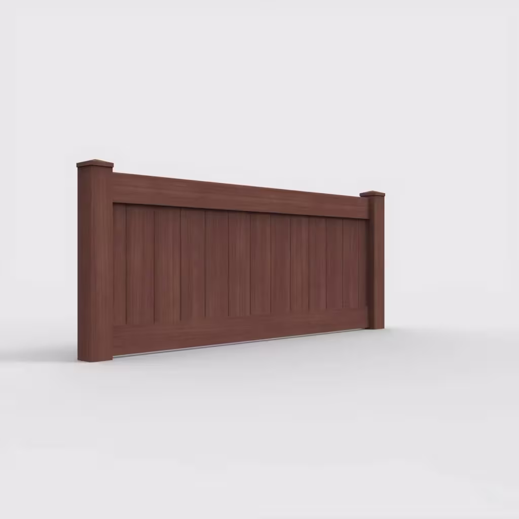 Brazilian blend vertical privacy 3 ft wall topper, right-side view