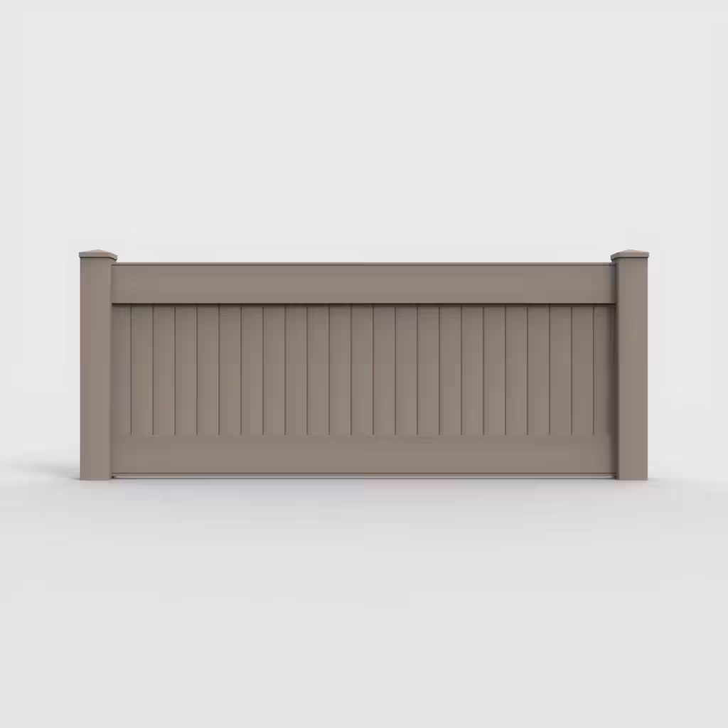 Clay vertical privacy 3 ft wall topper, front view