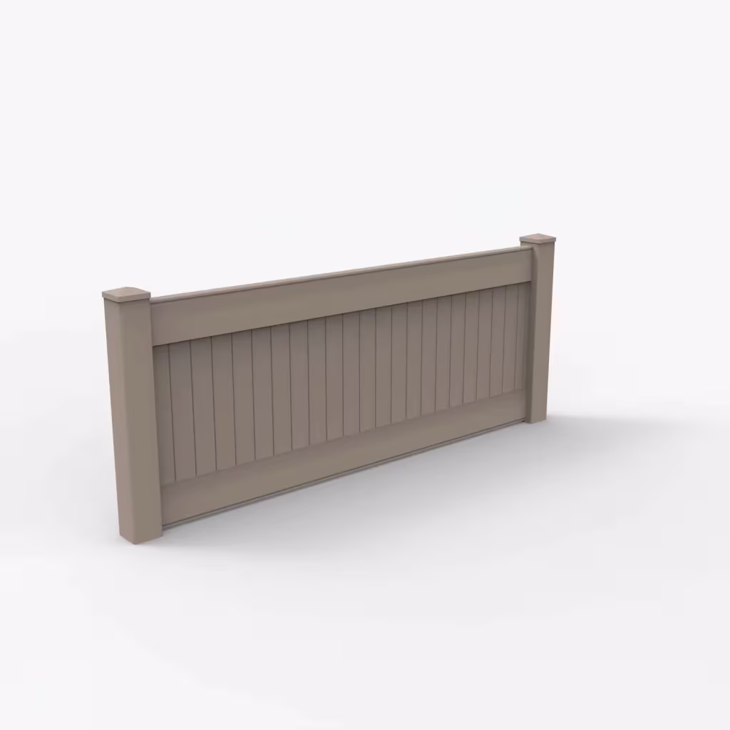 Clay vertical privacy 3 ft wall topper, main view
