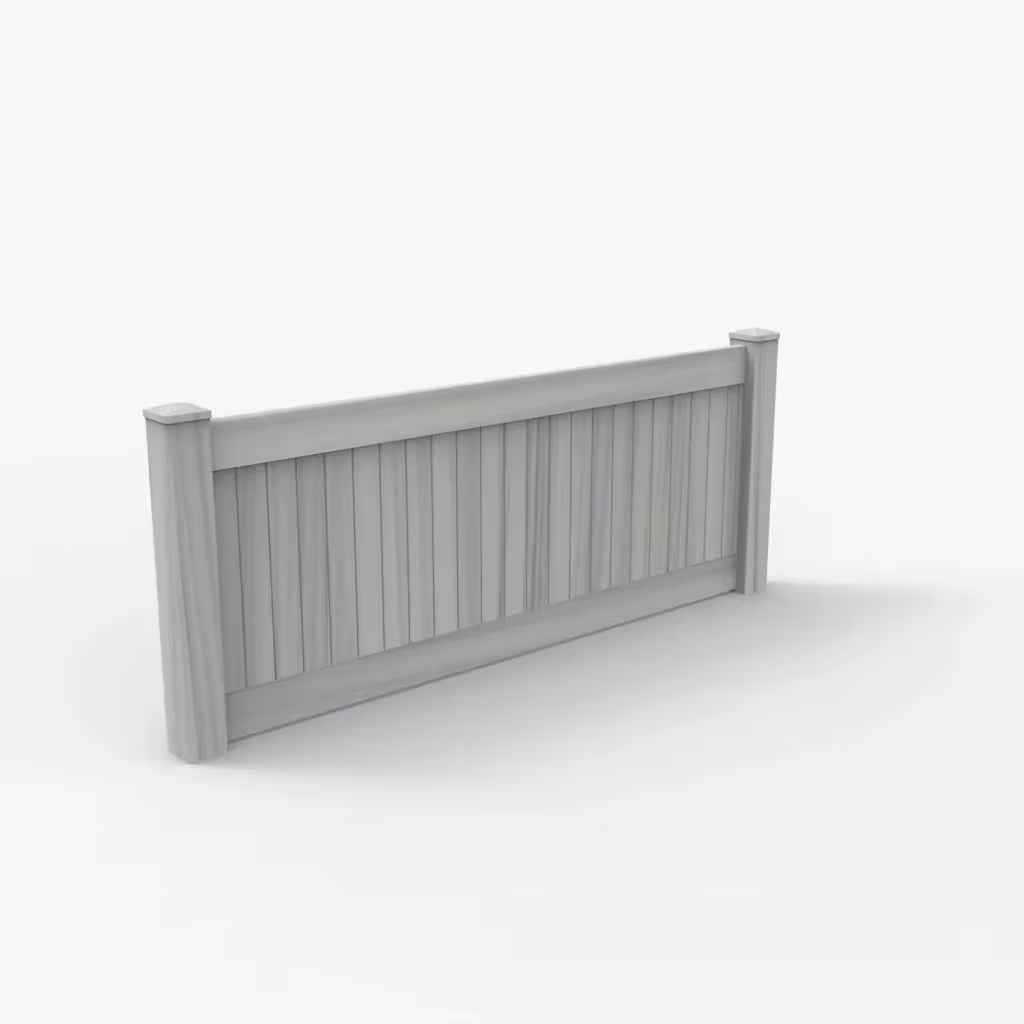 Coastal cedar vertical privacy 3 ft wall topper, main view