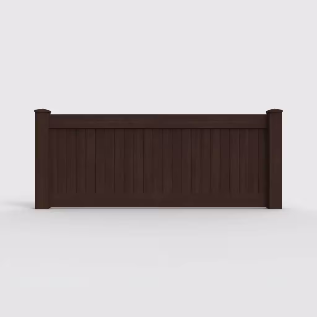 D. sequoia vertical privacy 3 ft wall topper, front view