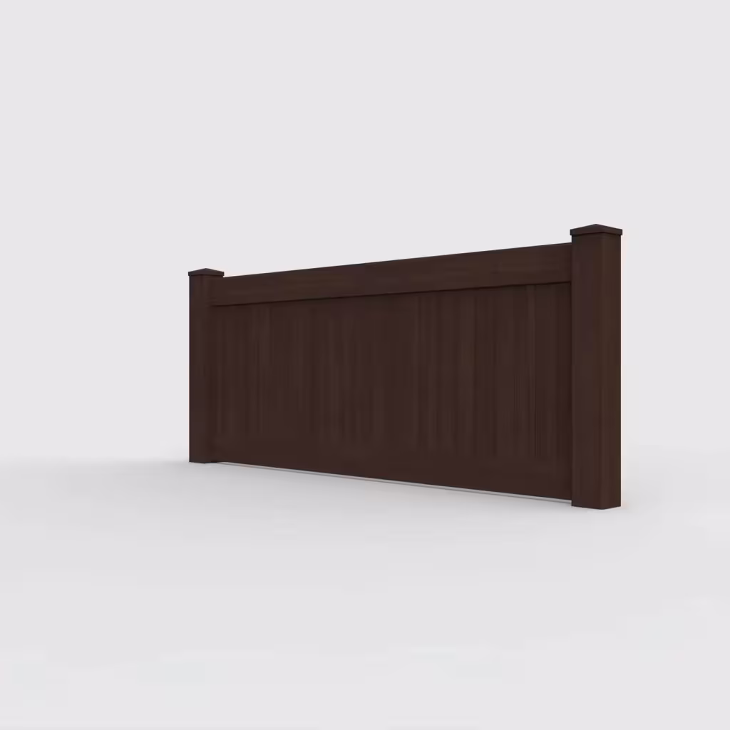 D. sequoia vertical privacy 3 ft wall topper, left-side view