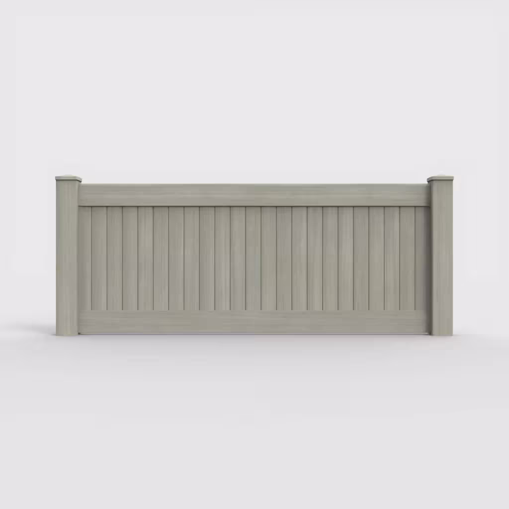 Mesquite vertical privacy 3 ft wall topper, front view