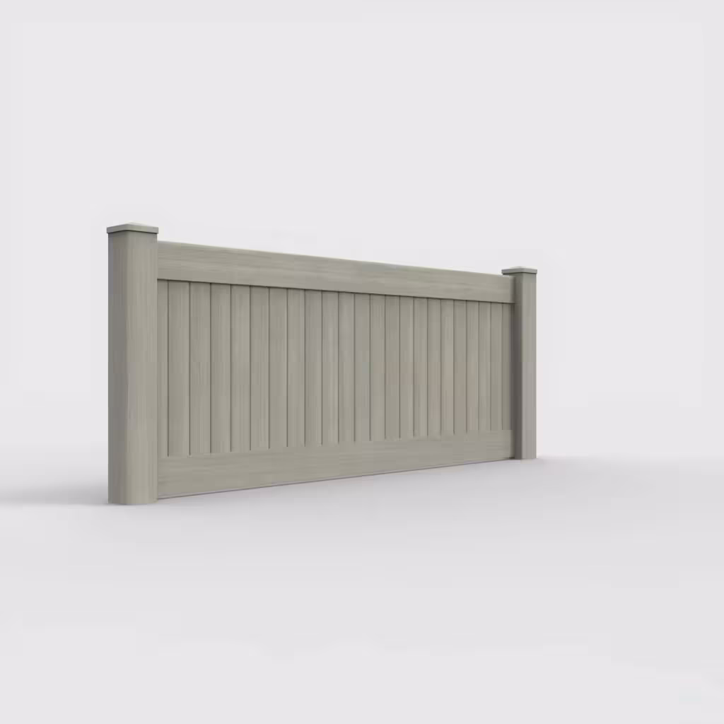 Mesquite vertical privacy 3 ft wall topper, right-side view