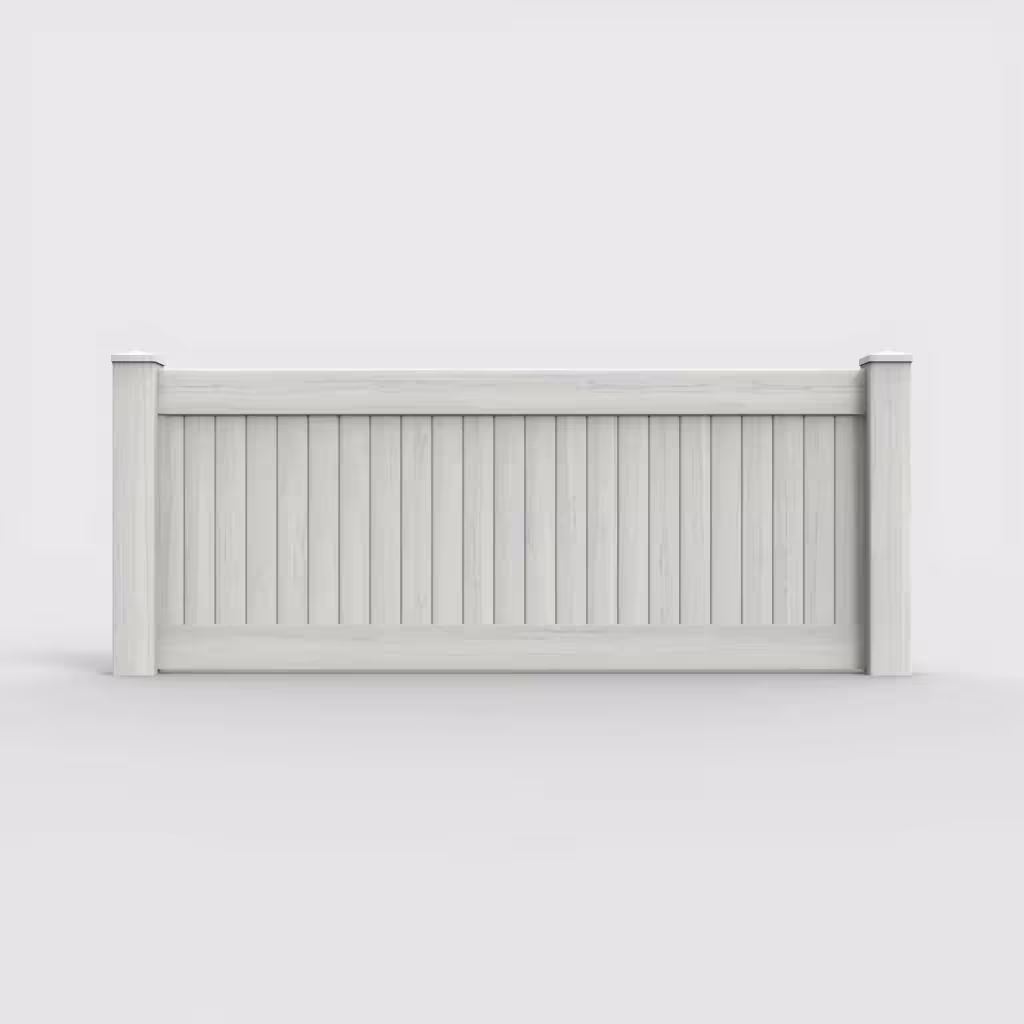 W. aspen vertical privacy 3 ft wall topper, front view
