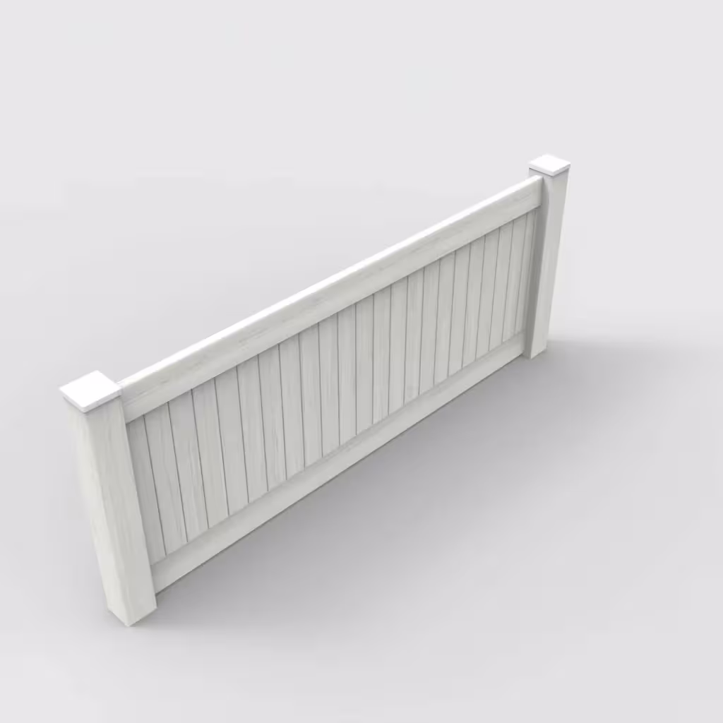 W. aspen vertical privacy 3 ft wall topper, isometric view