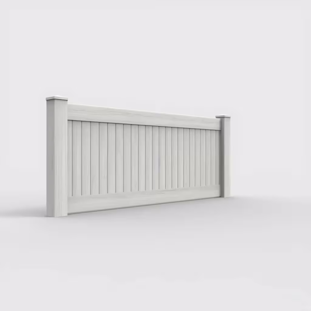 W. aspen vertical privacy 3 ft wall topper, right-side view
