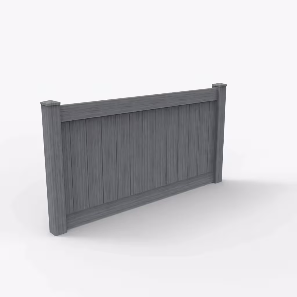 Arctic blend vertical privacy 4 ft fence, main view
