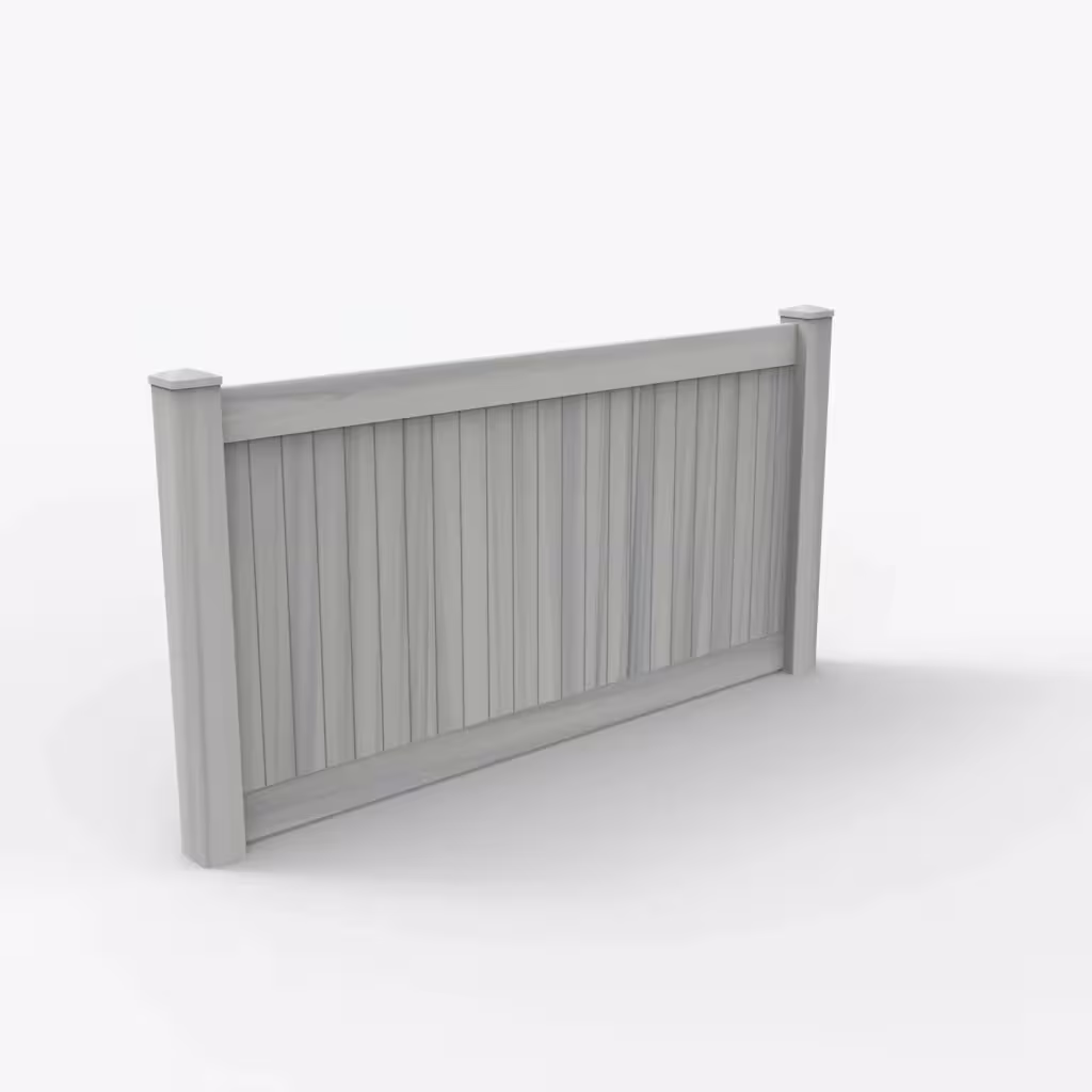 Coastal cedar vertical privacy 4 ft fence, main view