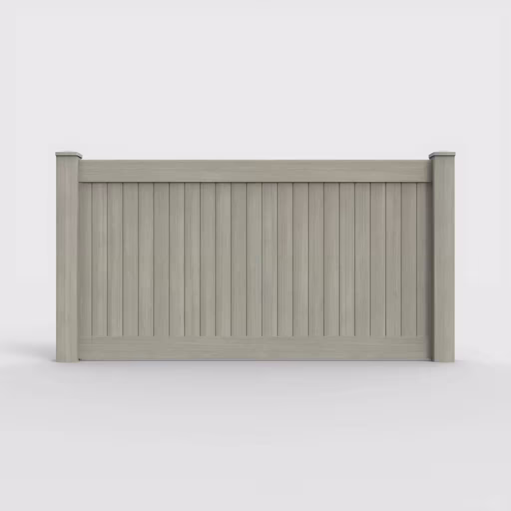 Mesquite vertical privacy 4 ft fence, front view