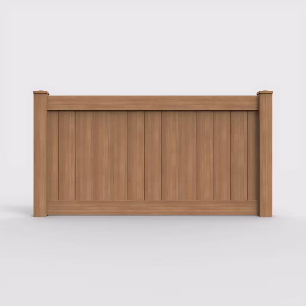 Sierra blend vertical privacy 4 ft fence, front view