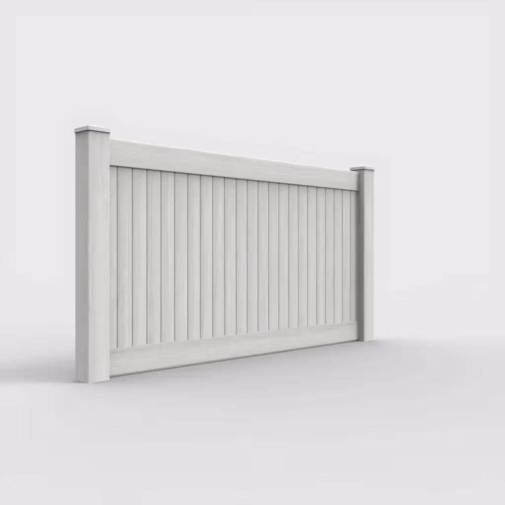 W. aspen vertical privacy 4 ft fence, right-side view