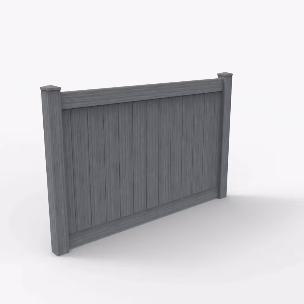 Arctic blend vertical privacy 5 ft fence, main view