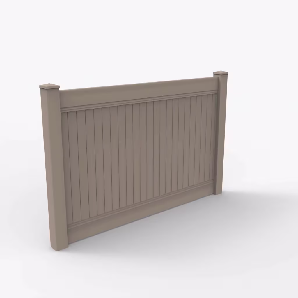 Clay vertical privacy 5 ft fence, main view