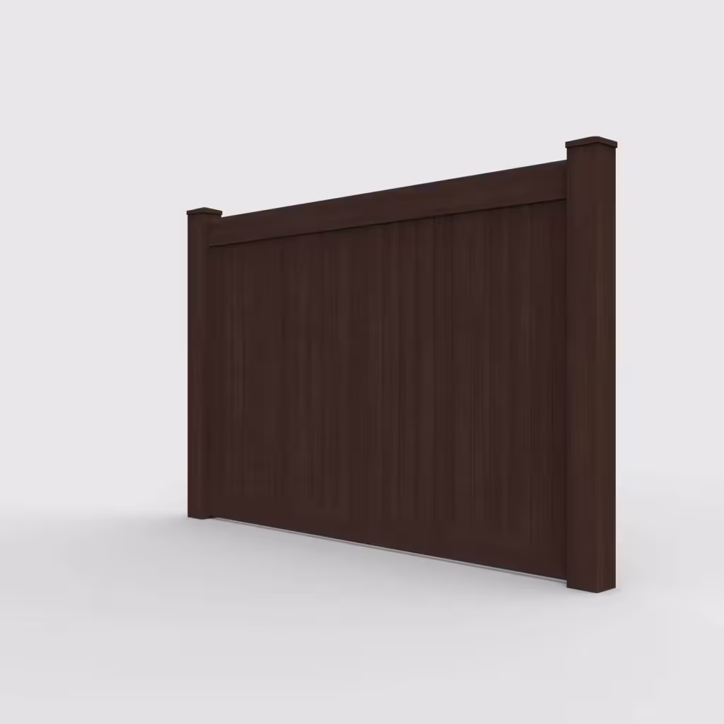 D. sequoia vertical privacy 5 ft fence, left-side view