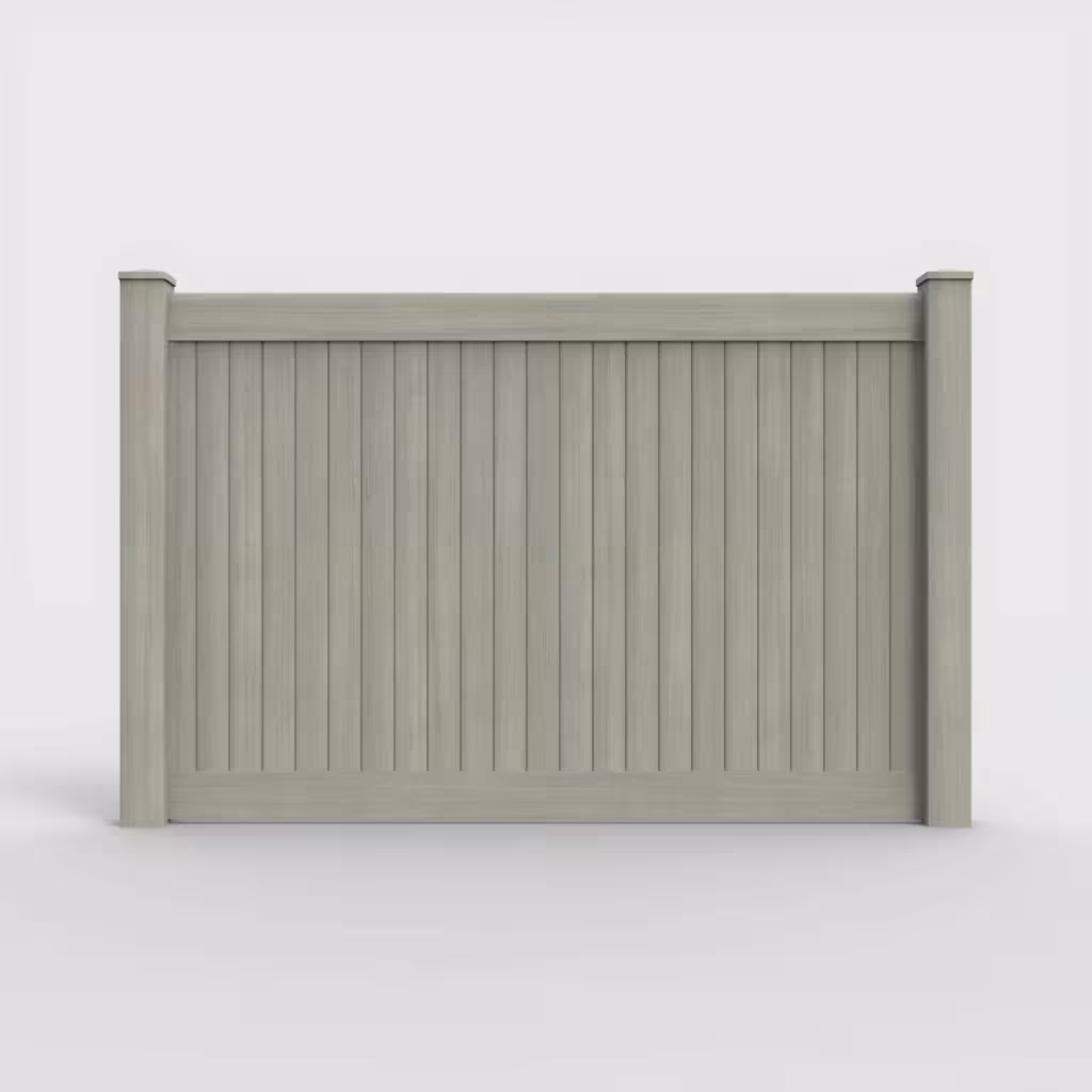 Mesquite vertical privacy 5 ft fence, front view