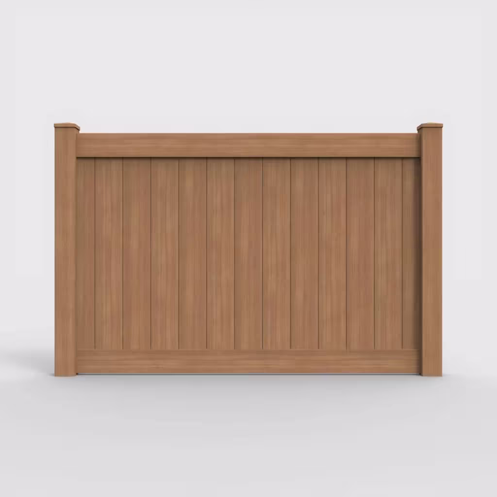 Sierra blend vertical privacy 5 ft fence, front view