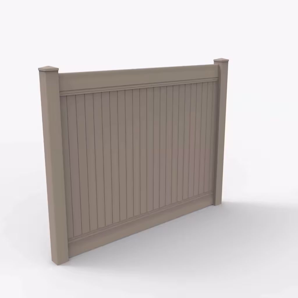 Clay vertical privacy 6 ft fence, main view