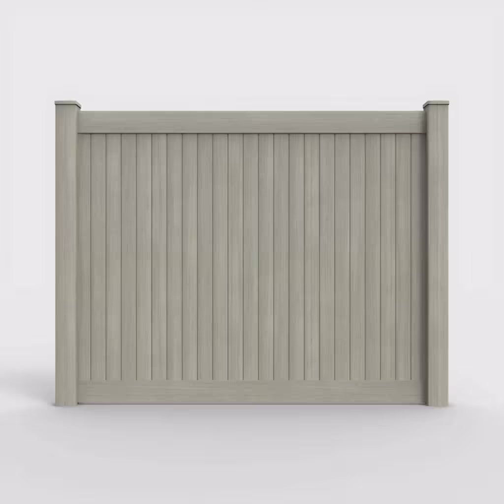 Mesquite vertical privacy 6 ft fence, front view