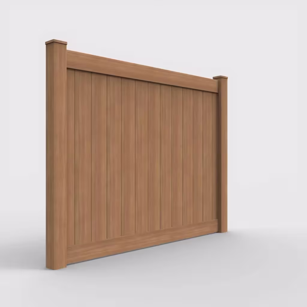 Sierra blend vertical privacy 6 ft fence, right-side view