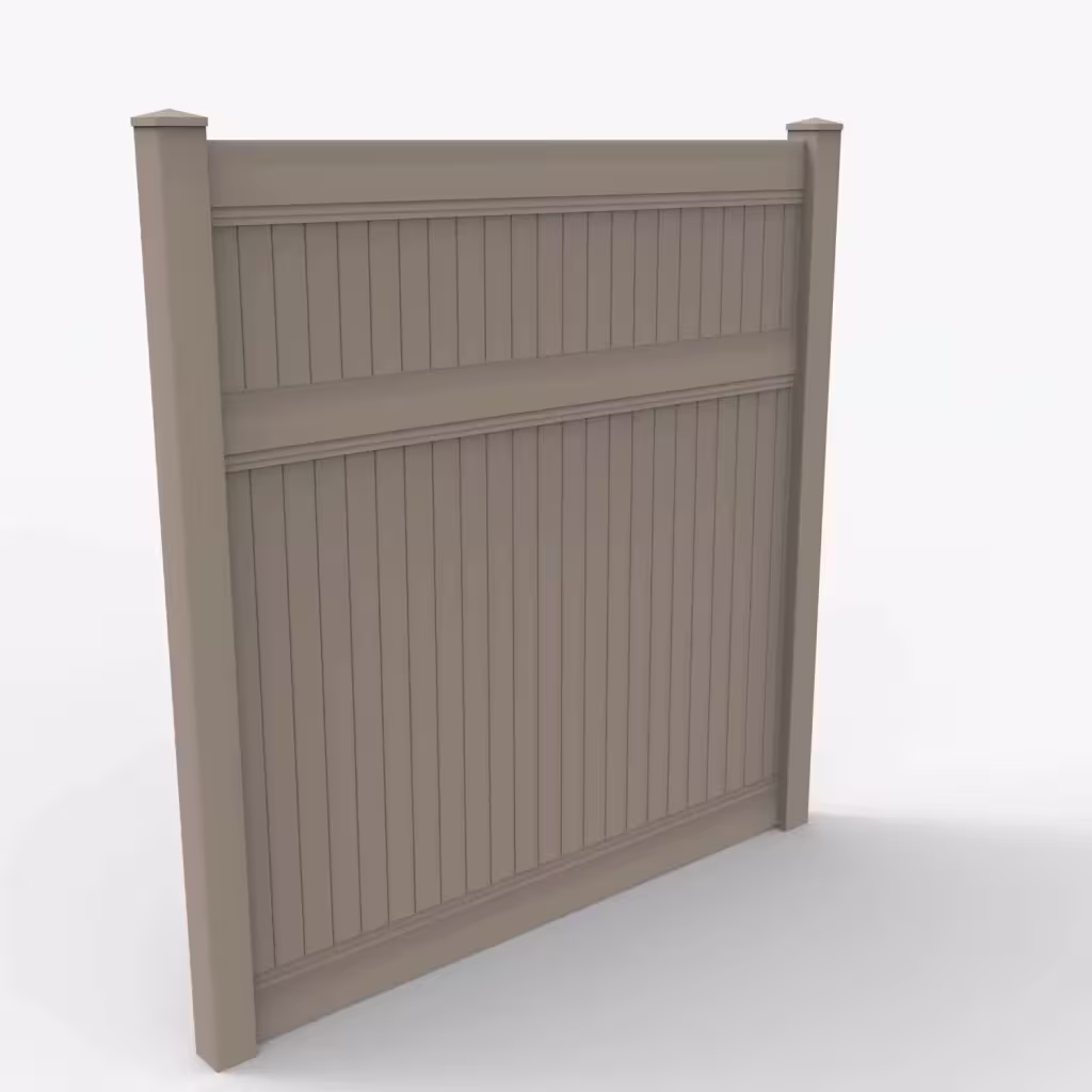Clay vertical privacy 8 ft fence, main view