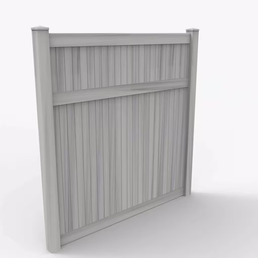Coastal cedar vertical privacy 8 ft fence, main view