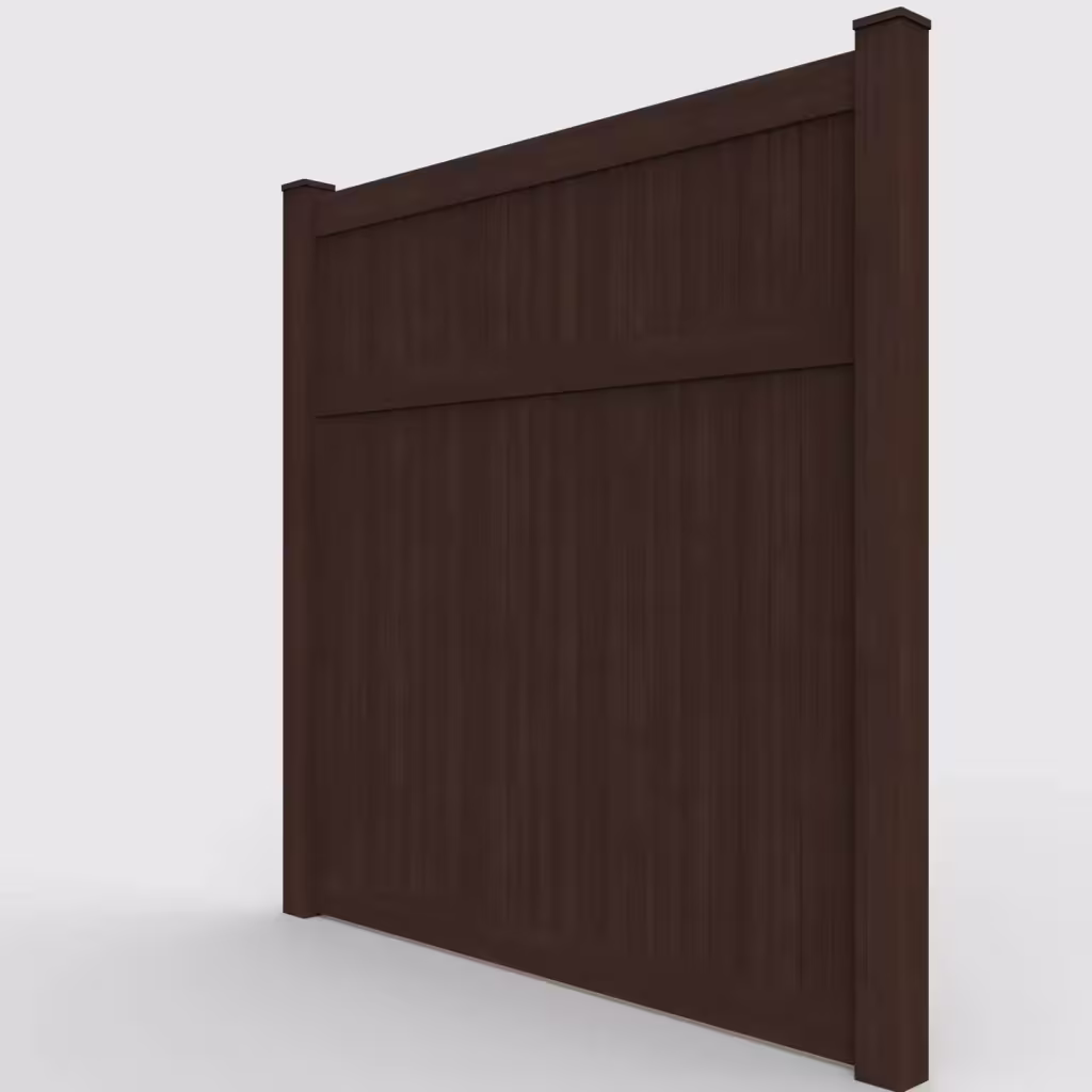 D. sequoia vertical privacy 8 ft fence, left-side view