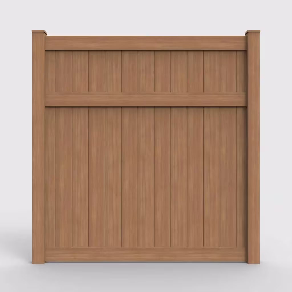 Sierra blend vertical privacy 8 ft fence, front view