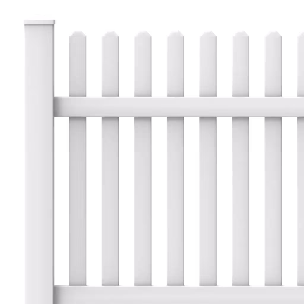 Vinyl Straight Picket Fence Panel